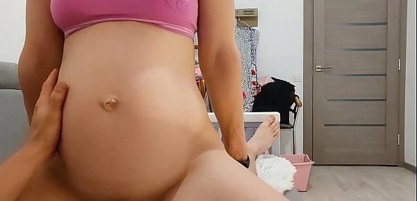  my pregnant wife love to feel my cum in her pussy so much
